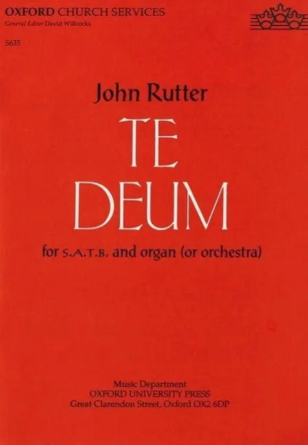 Cover: 9780193533707 | Te Deum | John Rutter | Taschenbuch | Oxford Church Services | 1990