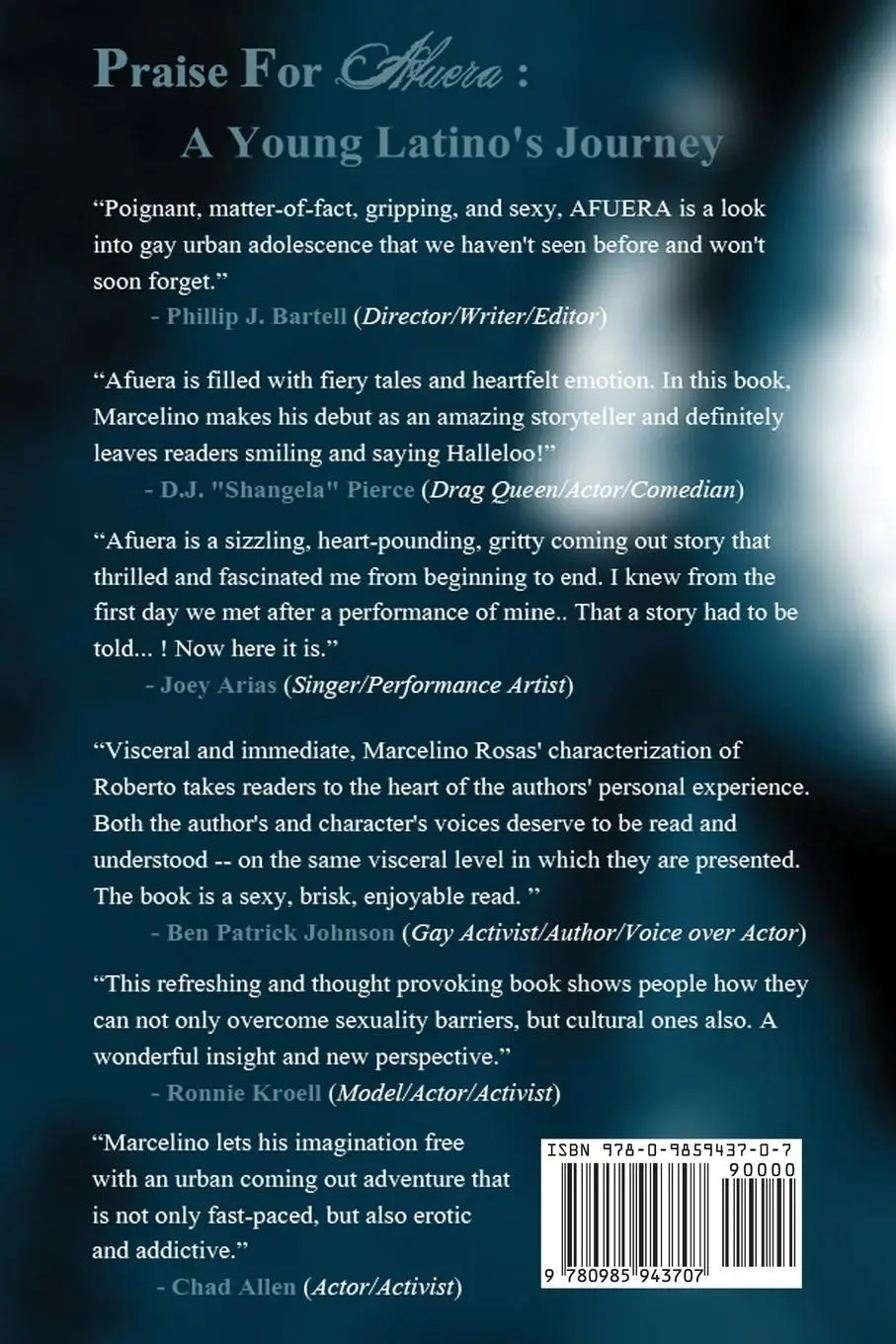 Rückseite: 9780985943707 | Afuera | A Young Latino's Journey | Marcelino Rosas | Taschenbuch