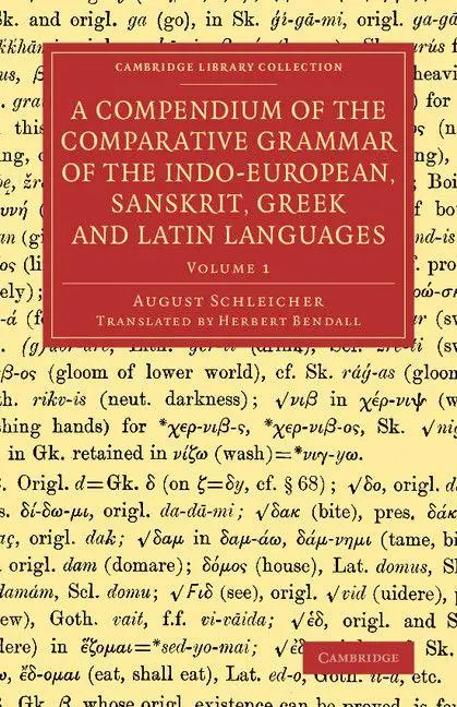 Cover: 9781108073707 | A Compendium of the Comparative Grammar of the Indo-European,...