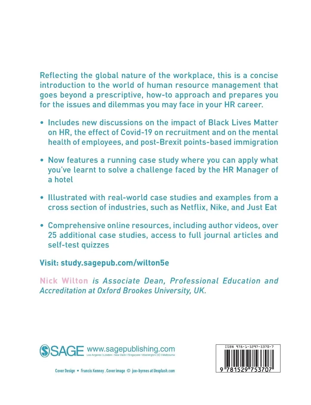 Rückseite: 9781529753707 | An Introduction to Human Resource Management | Nick Wilton | Buch