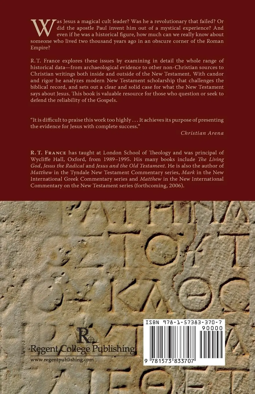 Rückseite: 9781573833707 | The Evidence for Jesus | R. T. France | Taschenbuch | Englisch | 2006