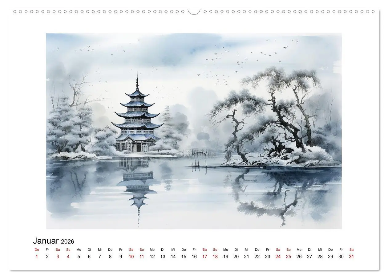 Bild: 9783457283707 | Heiwa - Friedliche Aquarelle im japanischen Stil (hochwertiger...