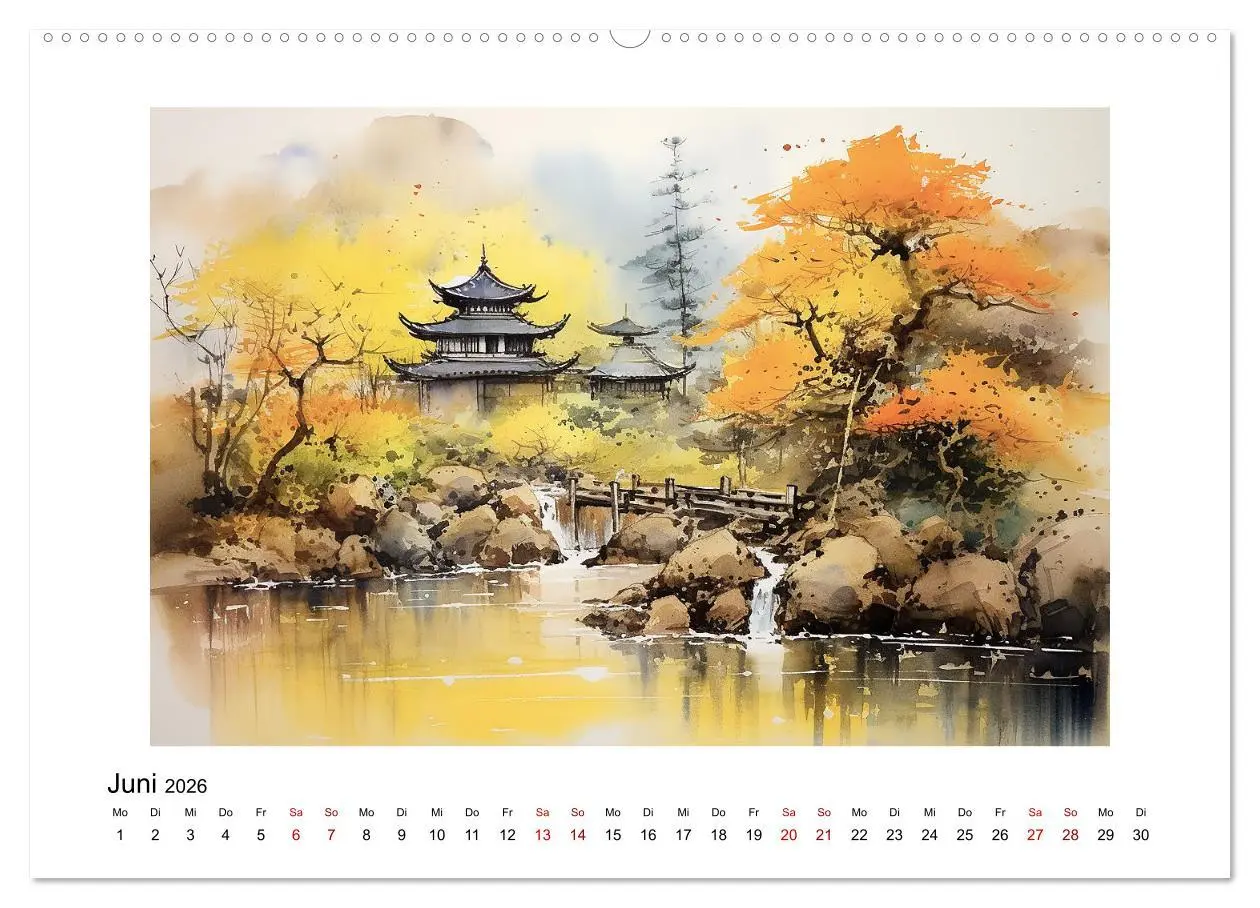 Bild: 9783457283707 | Heiwa - Friedliche Aquarelle im japanischen Stil (hochwertiger...