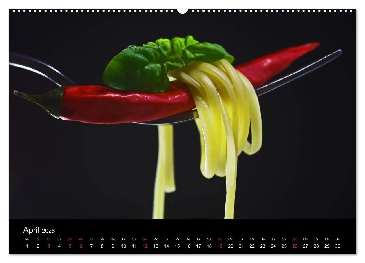 Bild: 9783516203707 | Hot Chili Küchen Kalender (hochwertiger Premium Wandkalender 2026...