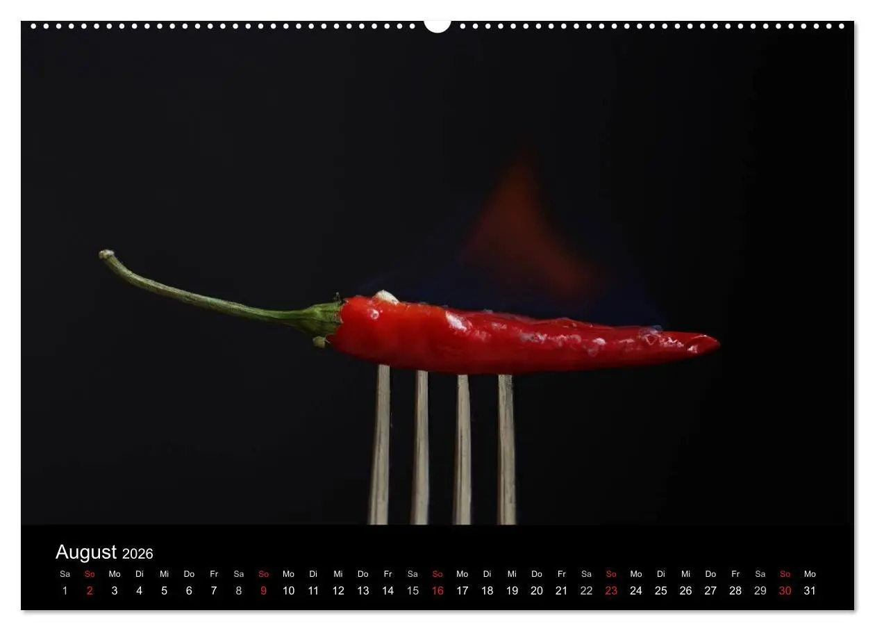 Bild: 9783516203707 | Hot Chili Küchen Kalender (hochwertiger Premium Wandkalender 2026...