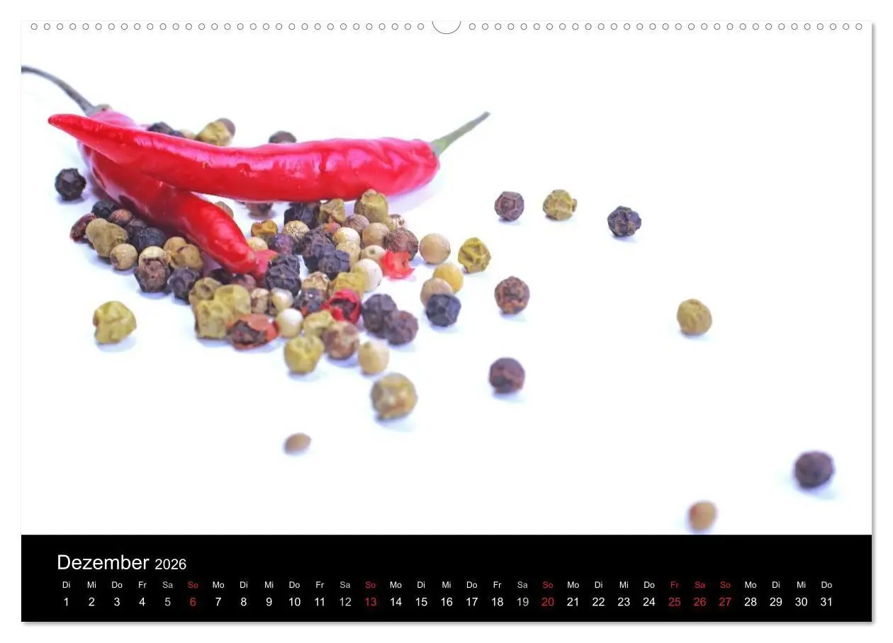 Bild: 9783516203707 | Hot Chili Küchen Kalender (hochwertiger Premium Wandkalender 2026...