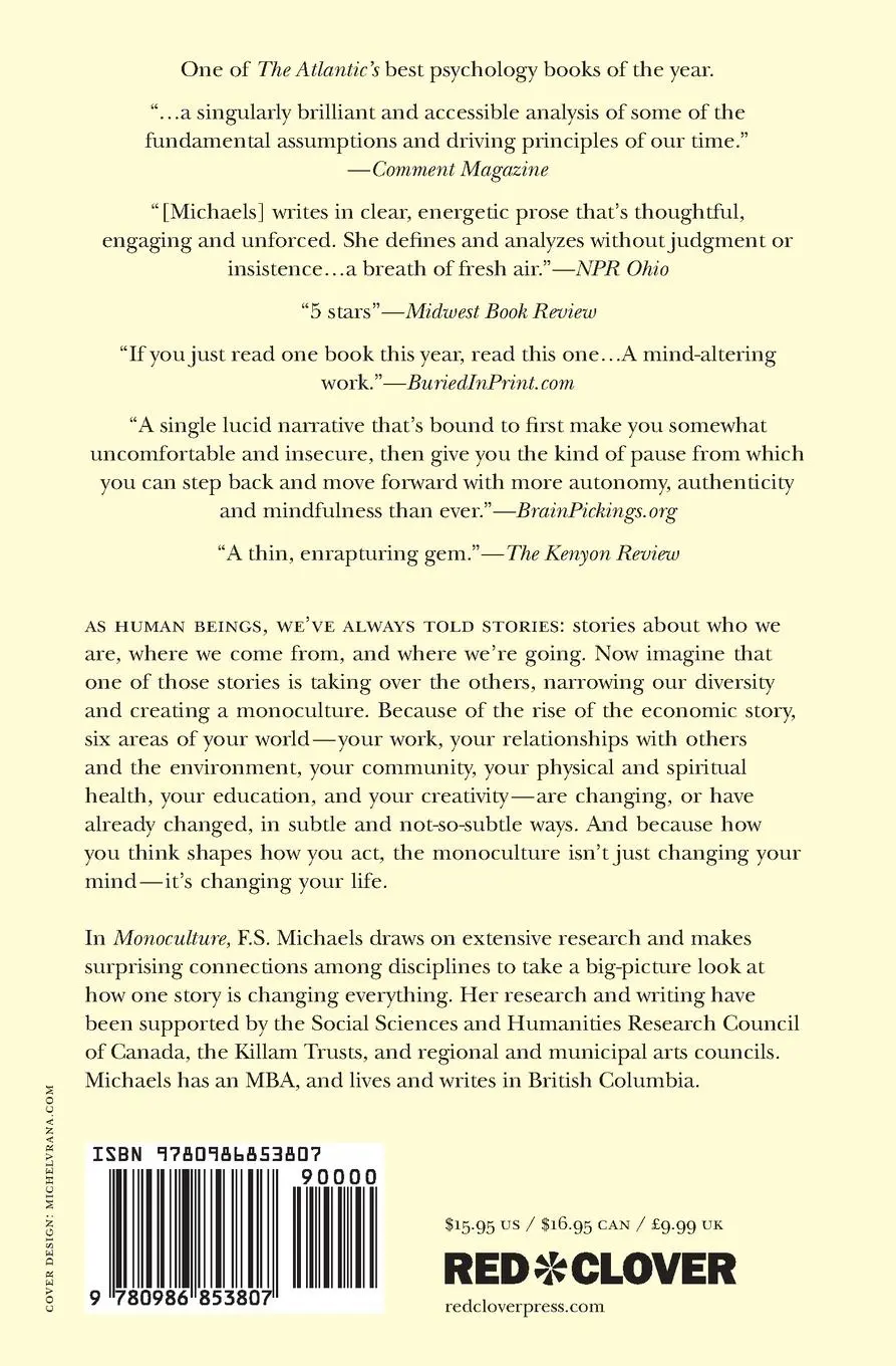 Rückseite: 9780986853807 | Monoculture | How One Story Is Changing Everything | F. S. Michaels