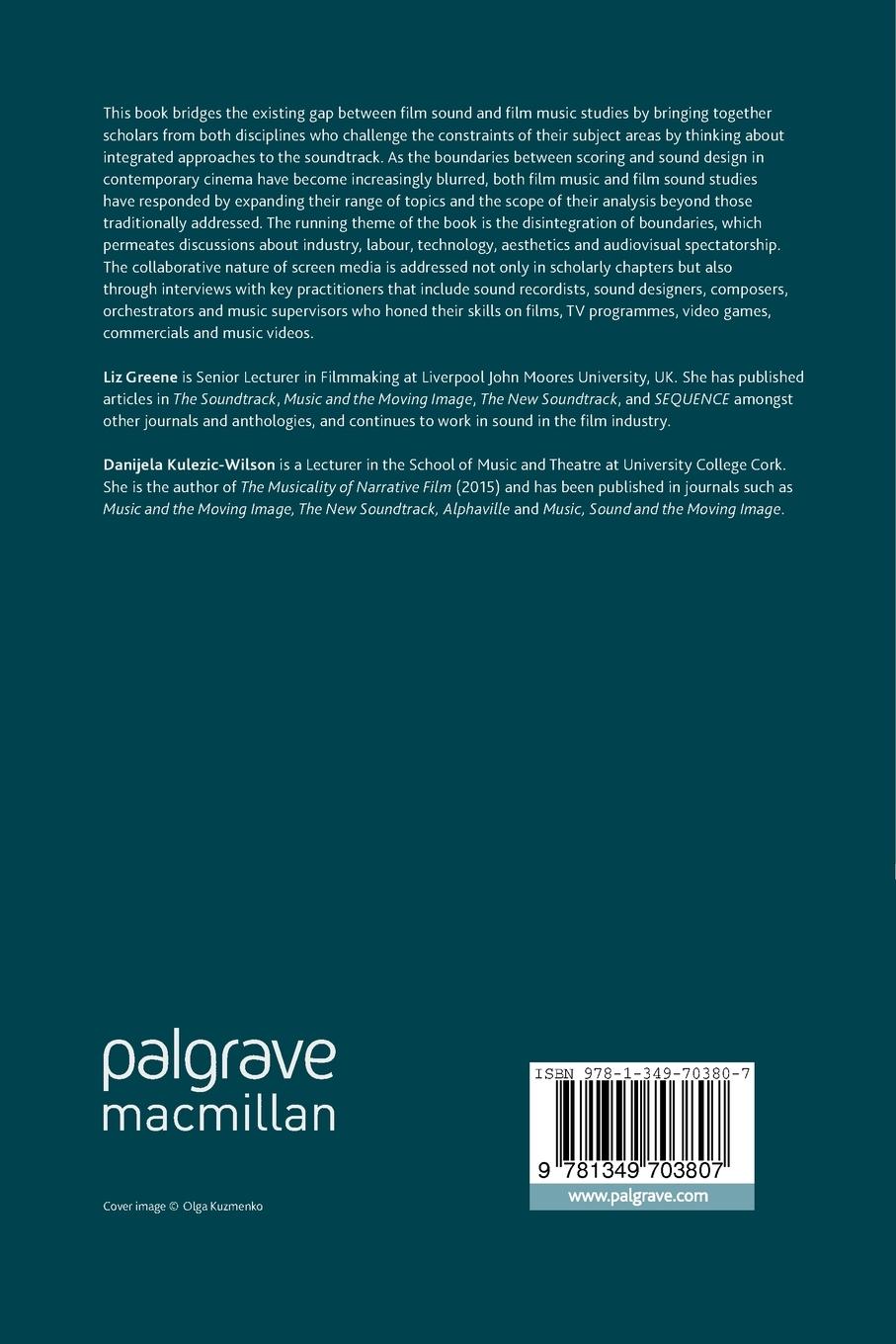 Rückseite: 9781349703807 | The Palgrave Handbook of Sound Design and Music in Screen Media | Buch