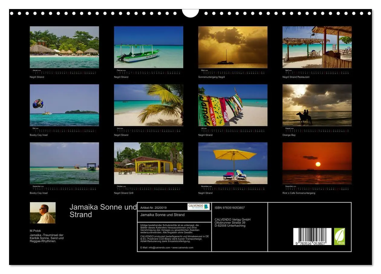 Bild: 9783516053807 | Jamaika Sonne und Strand (Wandkalender 2026 DIN A3 quer), CALVENDO...