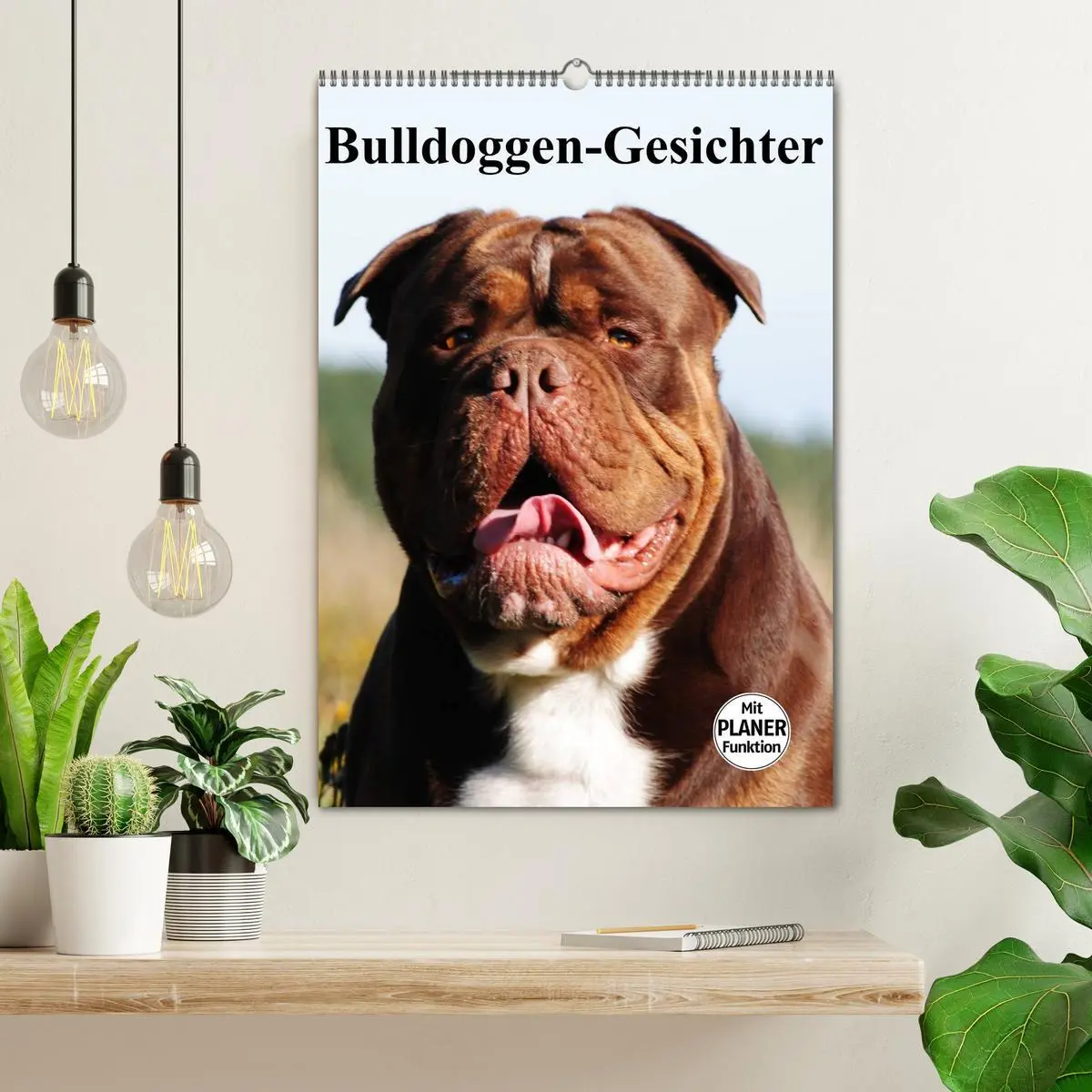 Bild: 9783516433807 | Bulldoggen-Gesichter (Wandkalender 2026 DIN A2 hoch), CALVENDO...