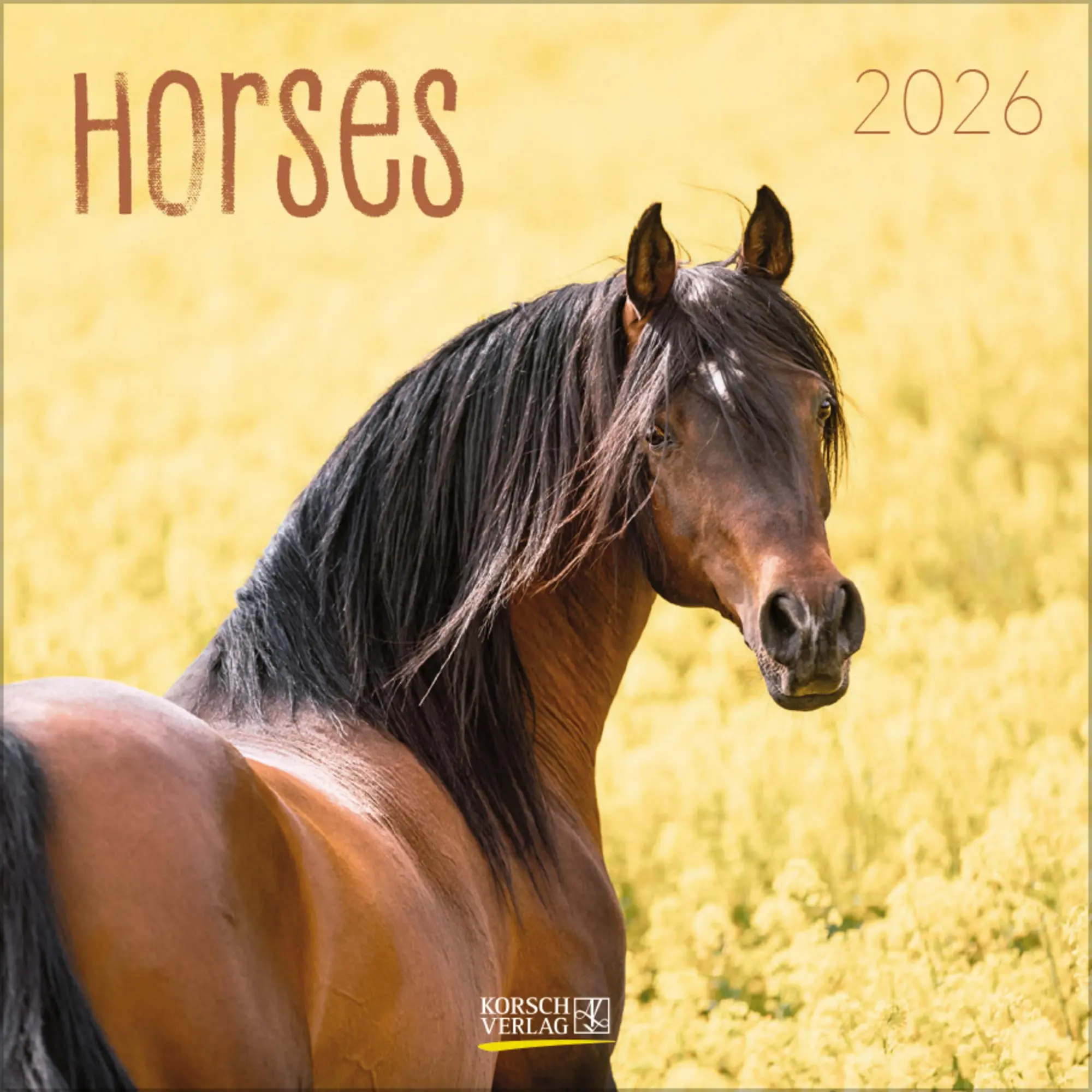 Cover: 9783731883807 | Horses 2026 | Verlag Korsch | Kalender | 13 S. | Deutsch | 2026