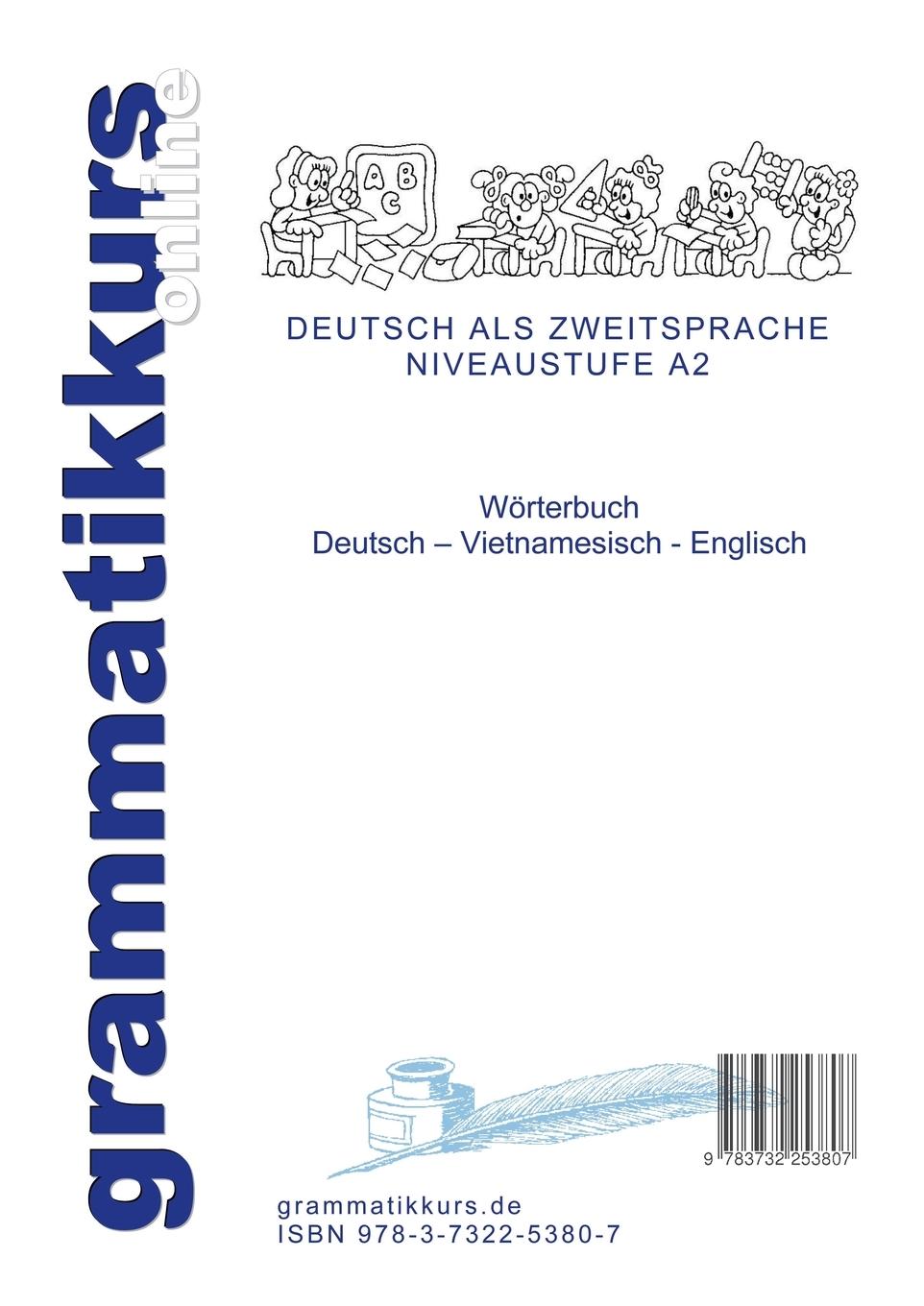 Rückseite: 9783732253807 | Wörterbuch Deutsch-Vietnamesisch-Englisch Niveau A2 | Taschenbuch