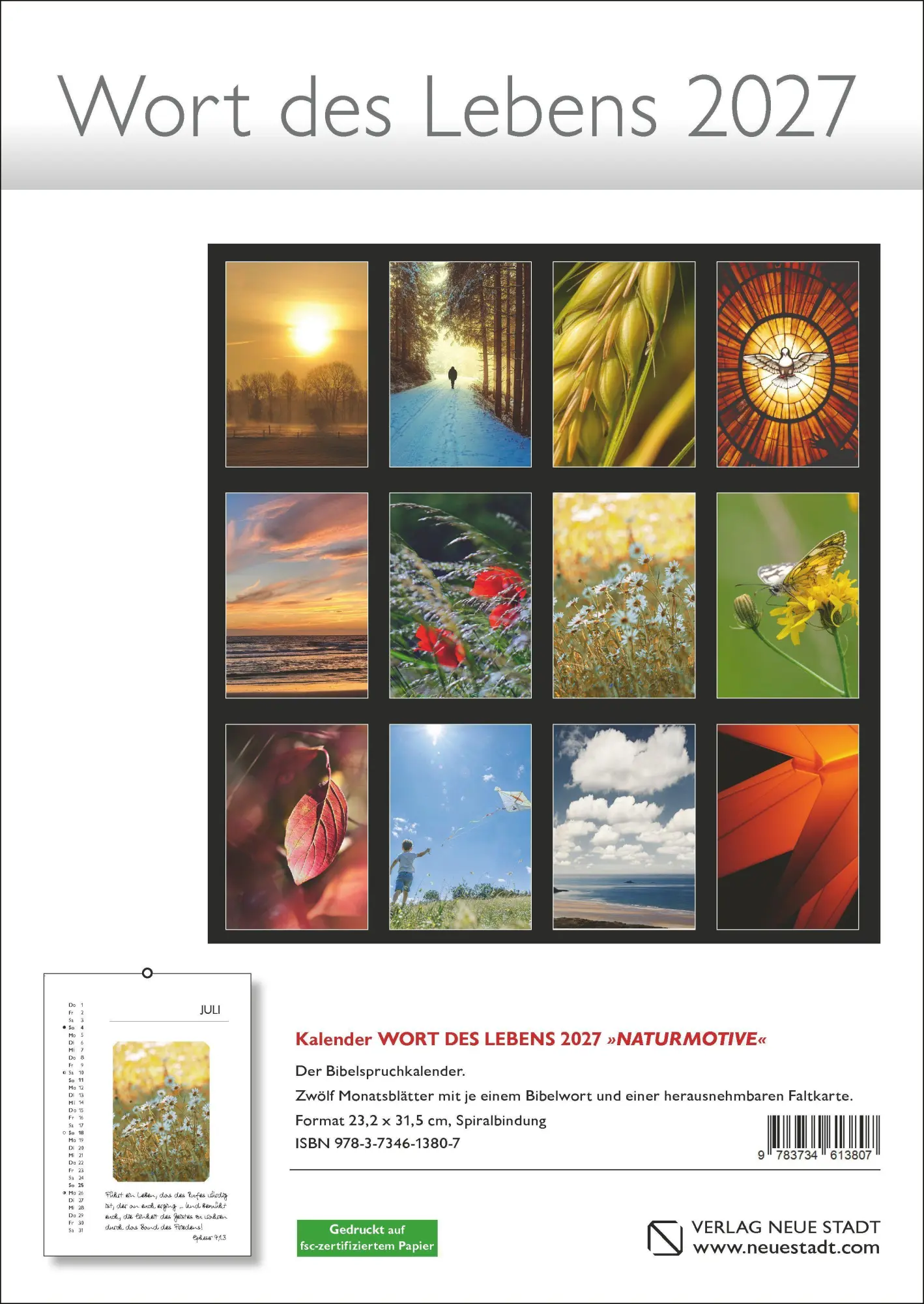 Bild: 9783734613807 | Wort des Lebens 2027 - Der Bibelspruchkalender | Kalender | 14 S.