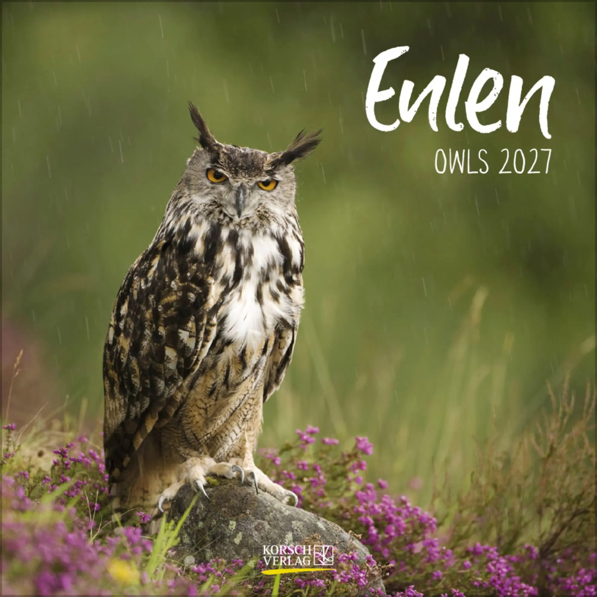 Cover: 9783819303807 | Eulen 2027 | Verlag Korsch | Kalender | 13 S. | Deutsch | 2027