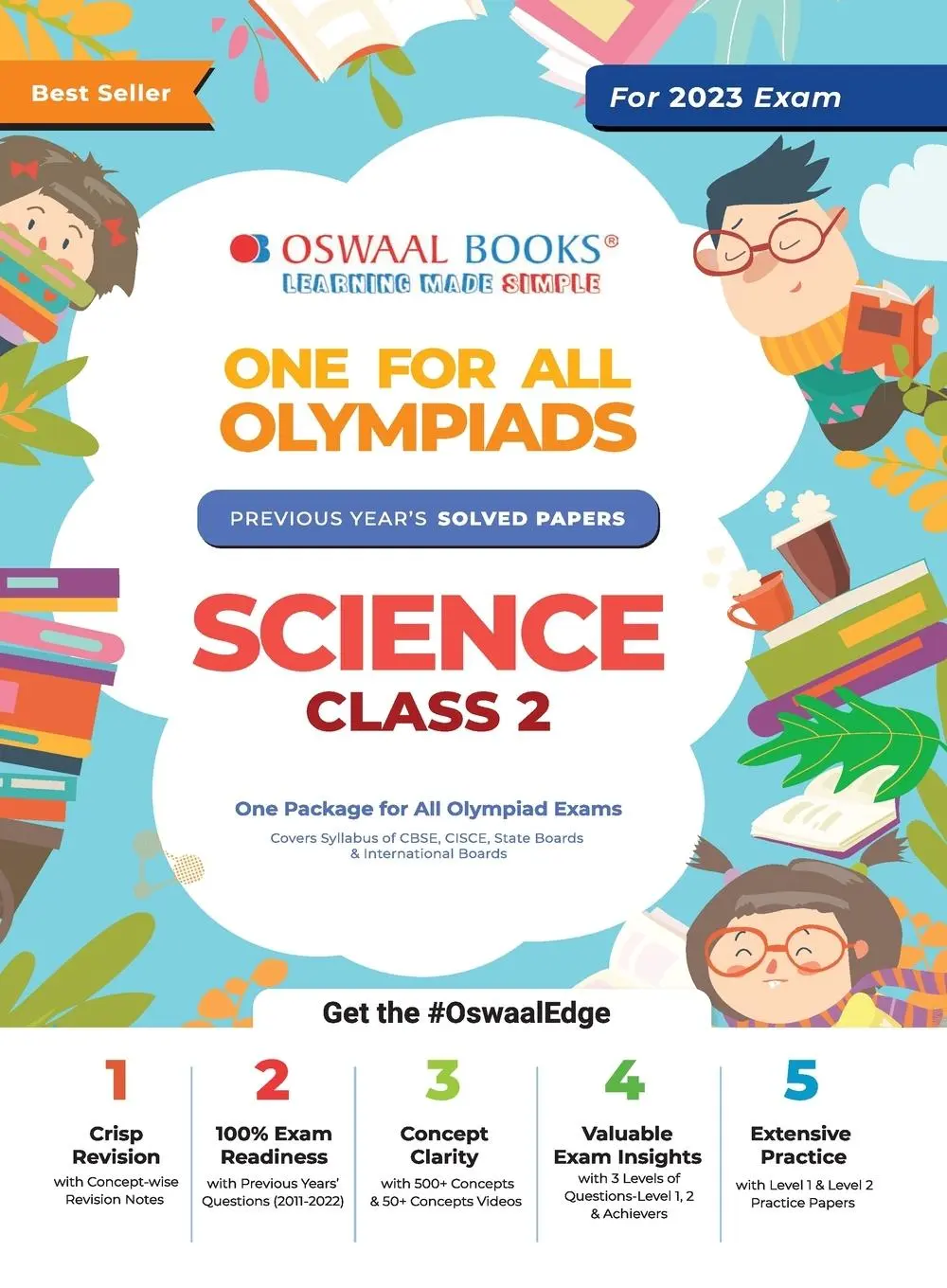 Cover: 9789354233807 | Oswaal One For All Olympiad Previous Years' Solved Papers, Class-2...