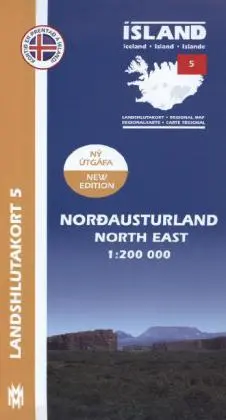 Cover: 9789979333807 | Island - Landshlutakort Nordausturland (Nordosten) | Regionalkarte