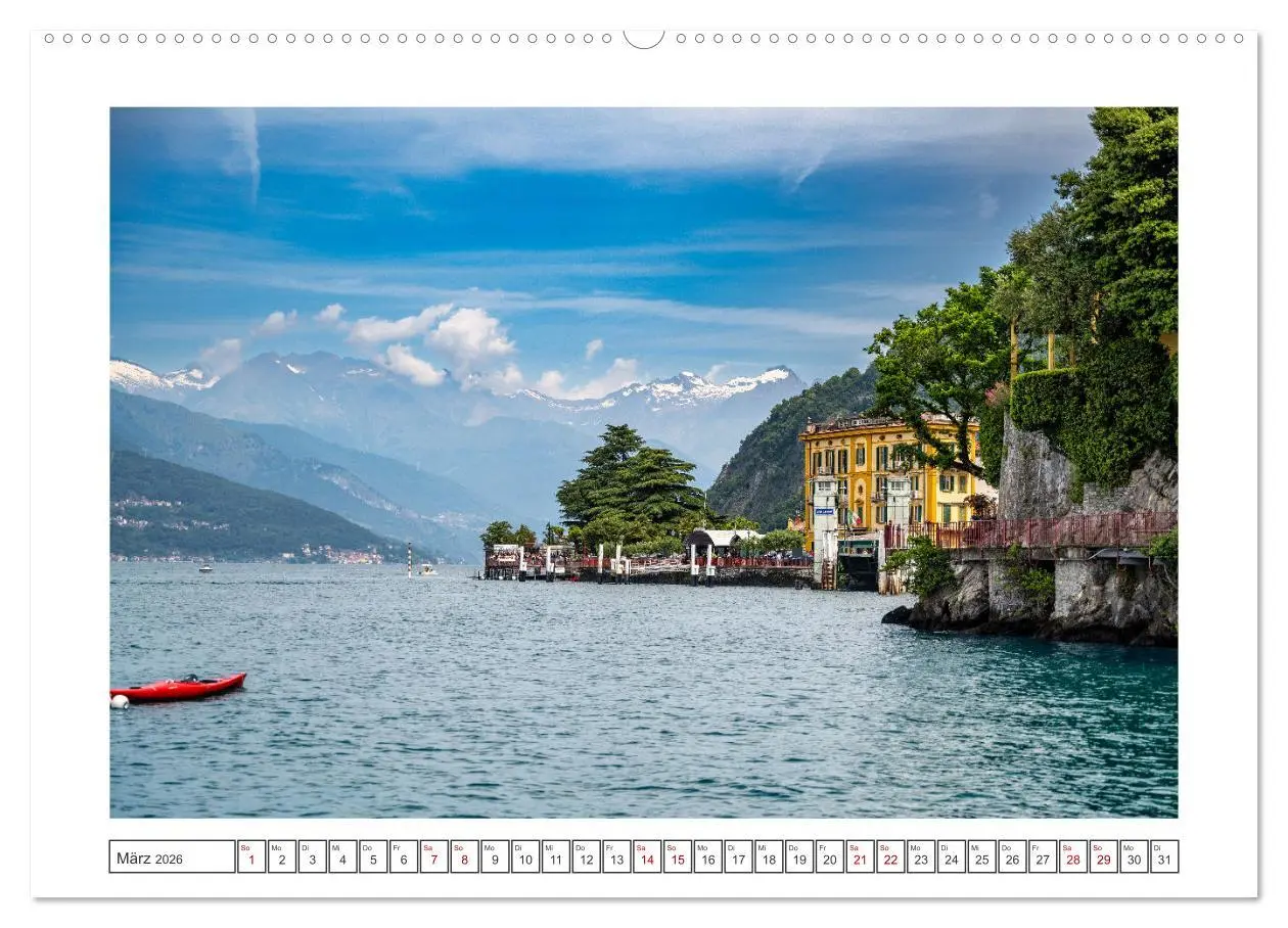 Bild: 9783457333907 | Traumziele am Comer See (Wandkalender 2026 DIN A2 quer), CALVENDO...