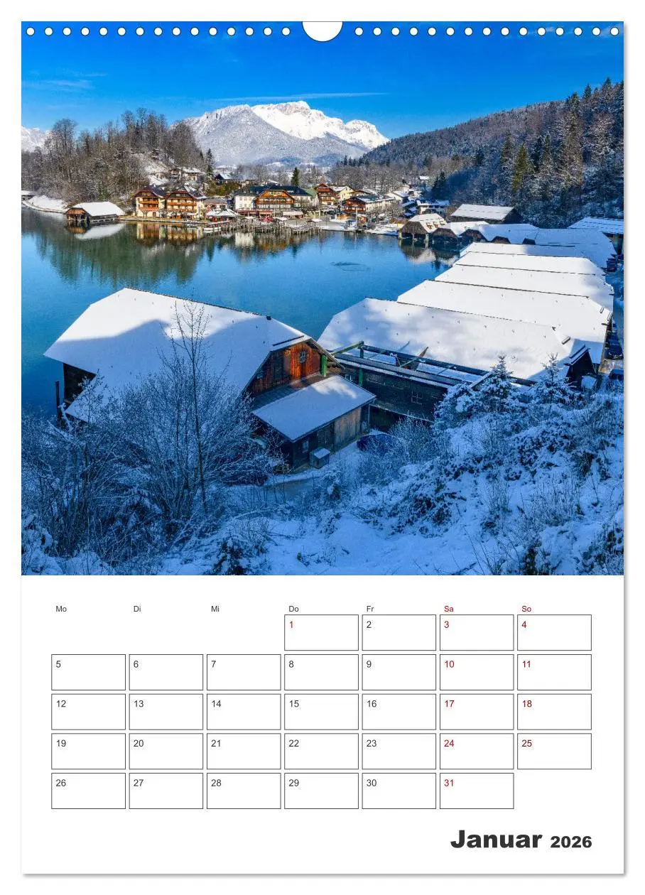 Bild: 9783516353907 | Vier Jahreszeiten im Berchtesgadener Land (Wandkalender 2026 DIN A3...