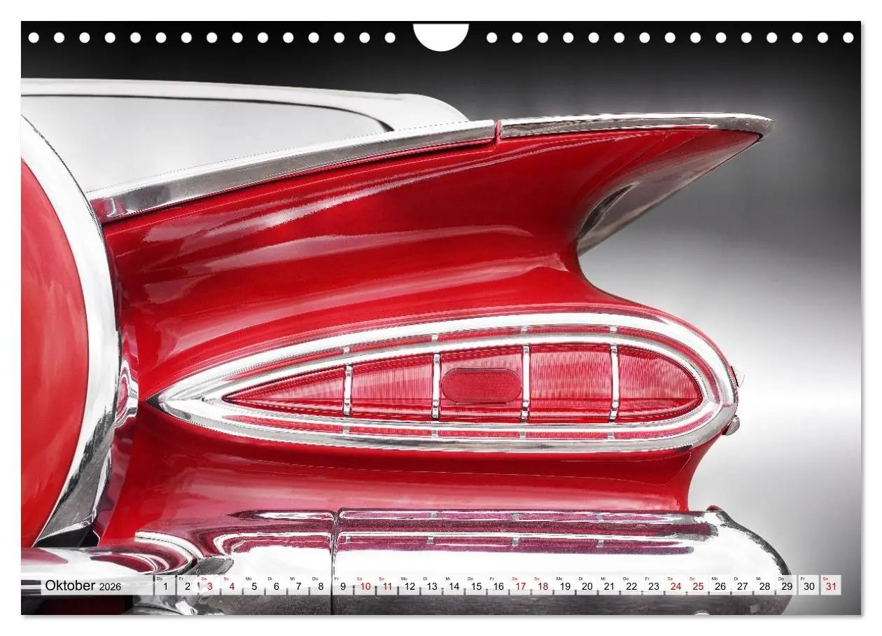 Bild: 9783516663907 | US Klassiker Farbenfrohe Heckansichten (Wandkalender 2026 DIN A4...