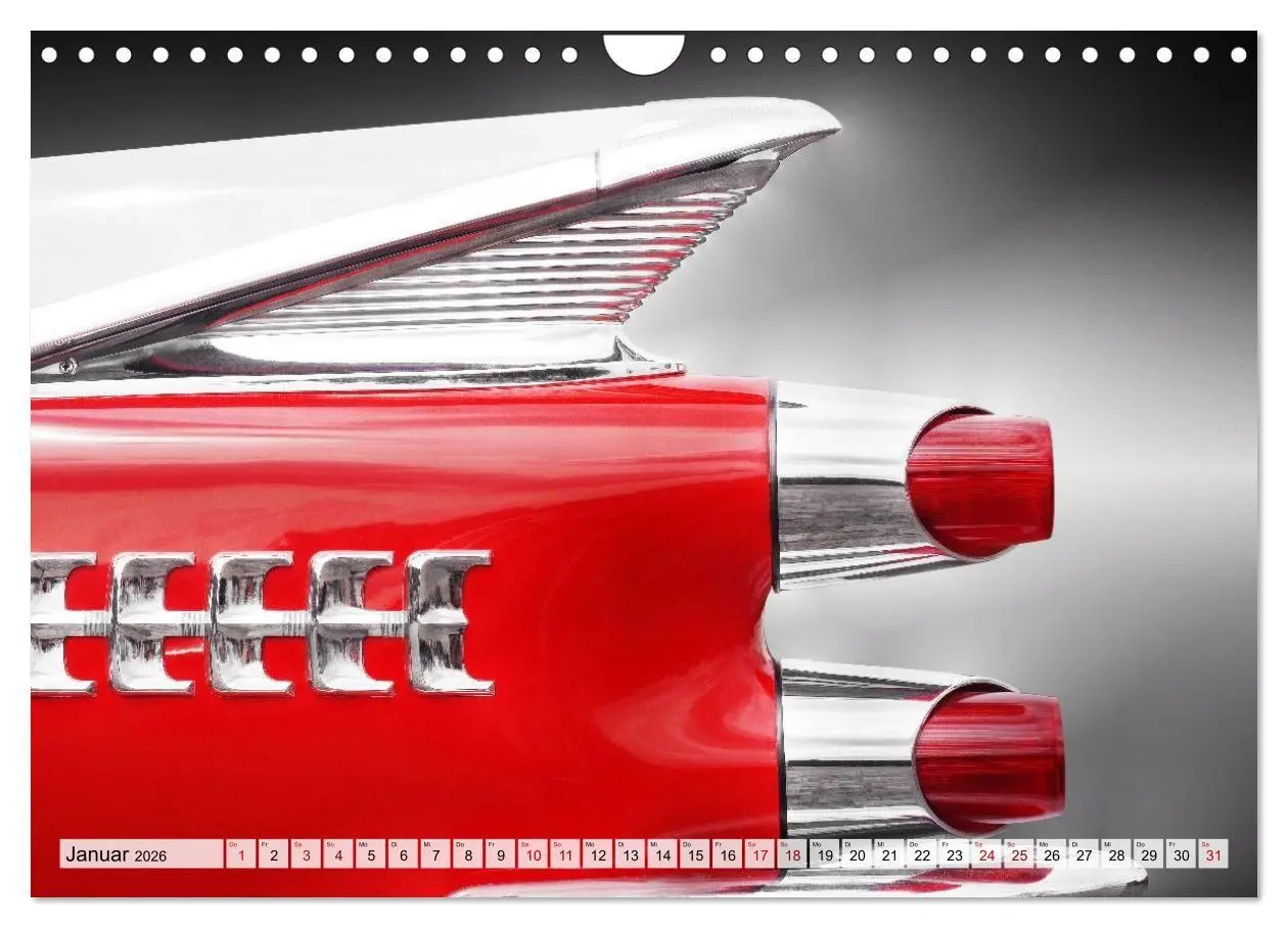 Bild: 9783516663907 | US Klassiker Farbenfrohe Heckansichten (Wandkalender 2026 DIN A4...