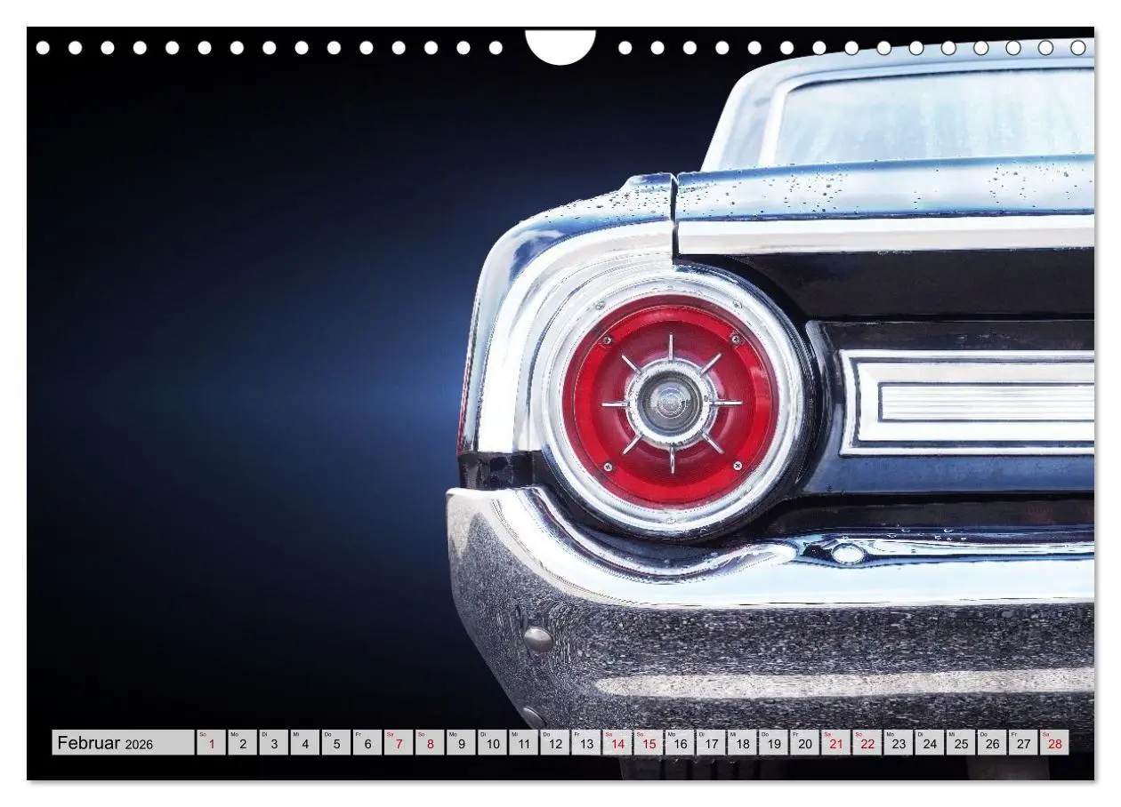Bild: 9783516663907 | US Klassiker Farbenfrohe Heckansichten (Wandkalender 2026 DIN A4...