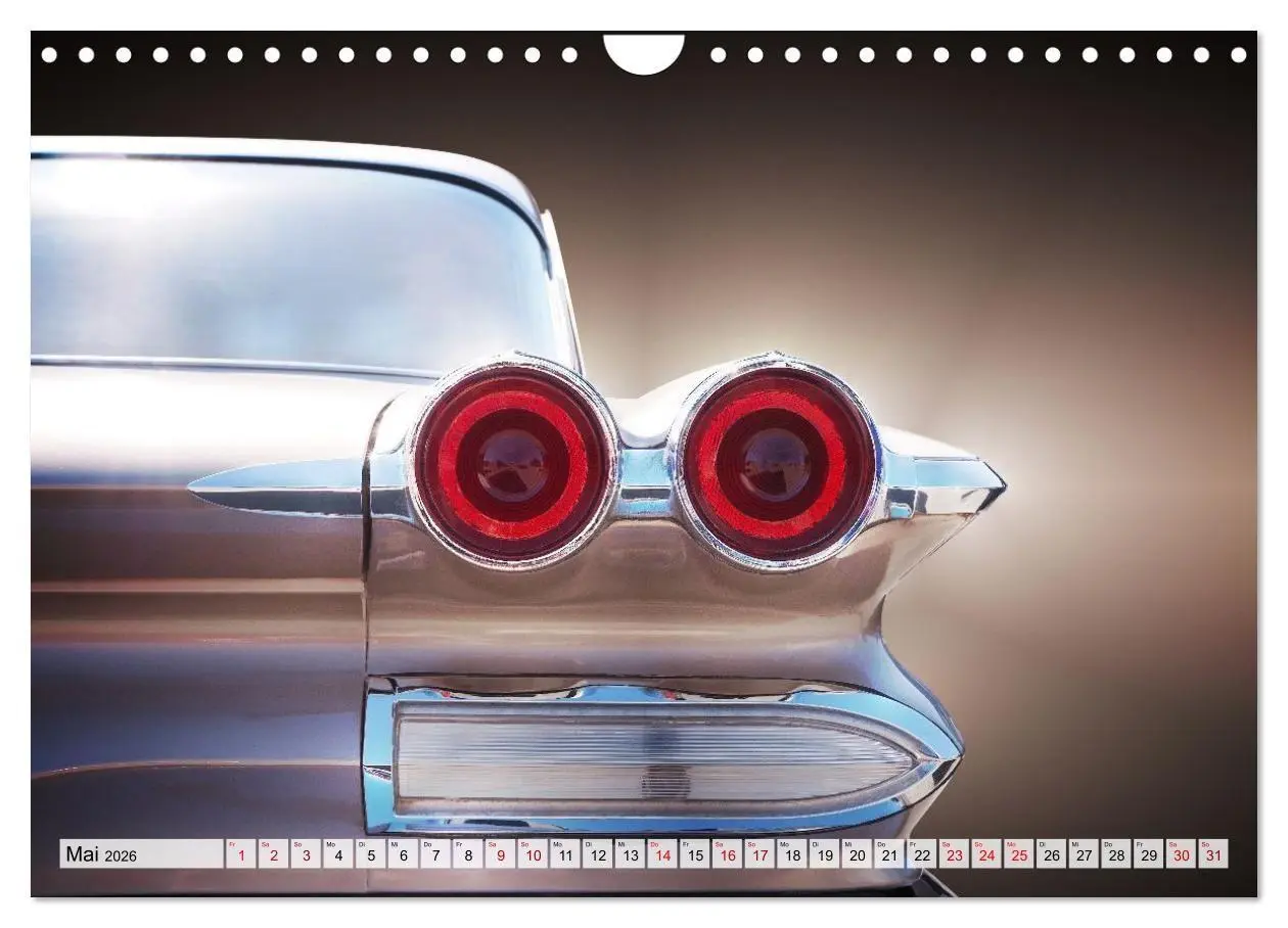 Bild: 9783516663907 | US Klassiker Farbenfrohe Heckansichten (Wandkalender 2026 DIN A4...