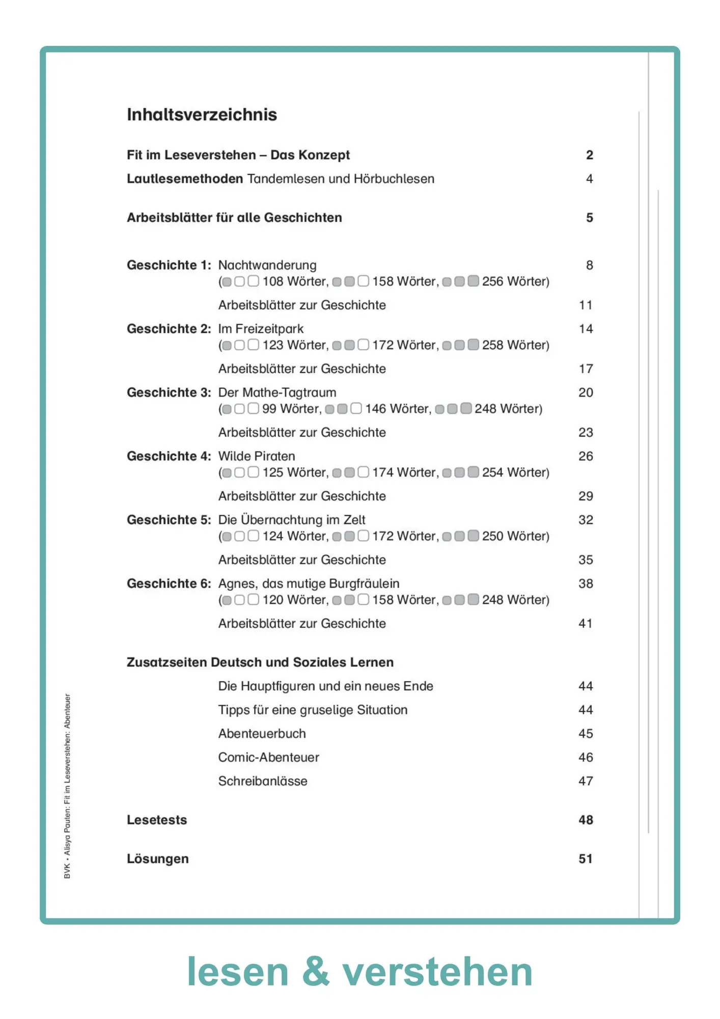 Bild: 9783965203907 | Fit im Leseverstehen - Abenteuer | Alisya Pauten | Broschüre | 52 S.