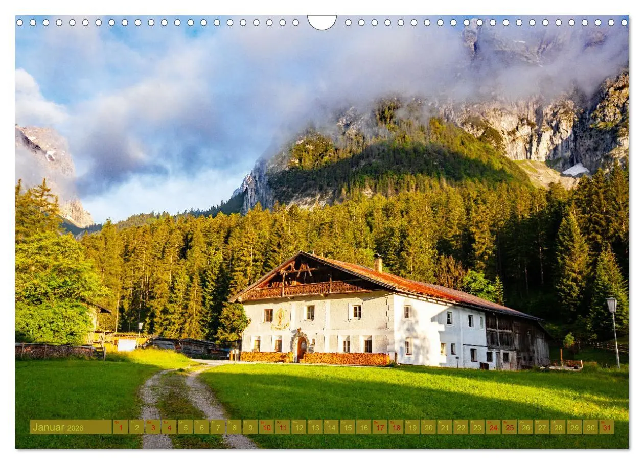 Bild: 9783457394007 | Historische Bauernhäuser im Tiroler Leutaschtal (Wandkalender 2026...