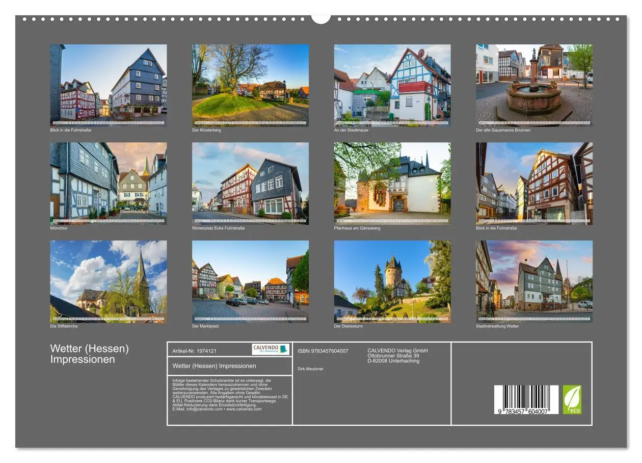 Bild: 9783457604007 | Wetter (Hessen) Impressionen (Wandkalender 2026 DIN A2 quer),...
