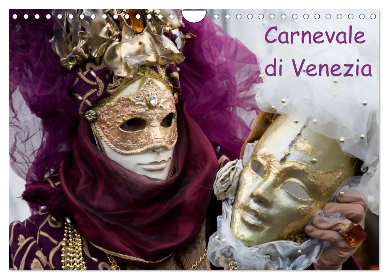 Cover: 9783516174007 | Carnevale di Venezia 2026 (Wandkalender 2026 DIN A4 quer), CALVENDO...