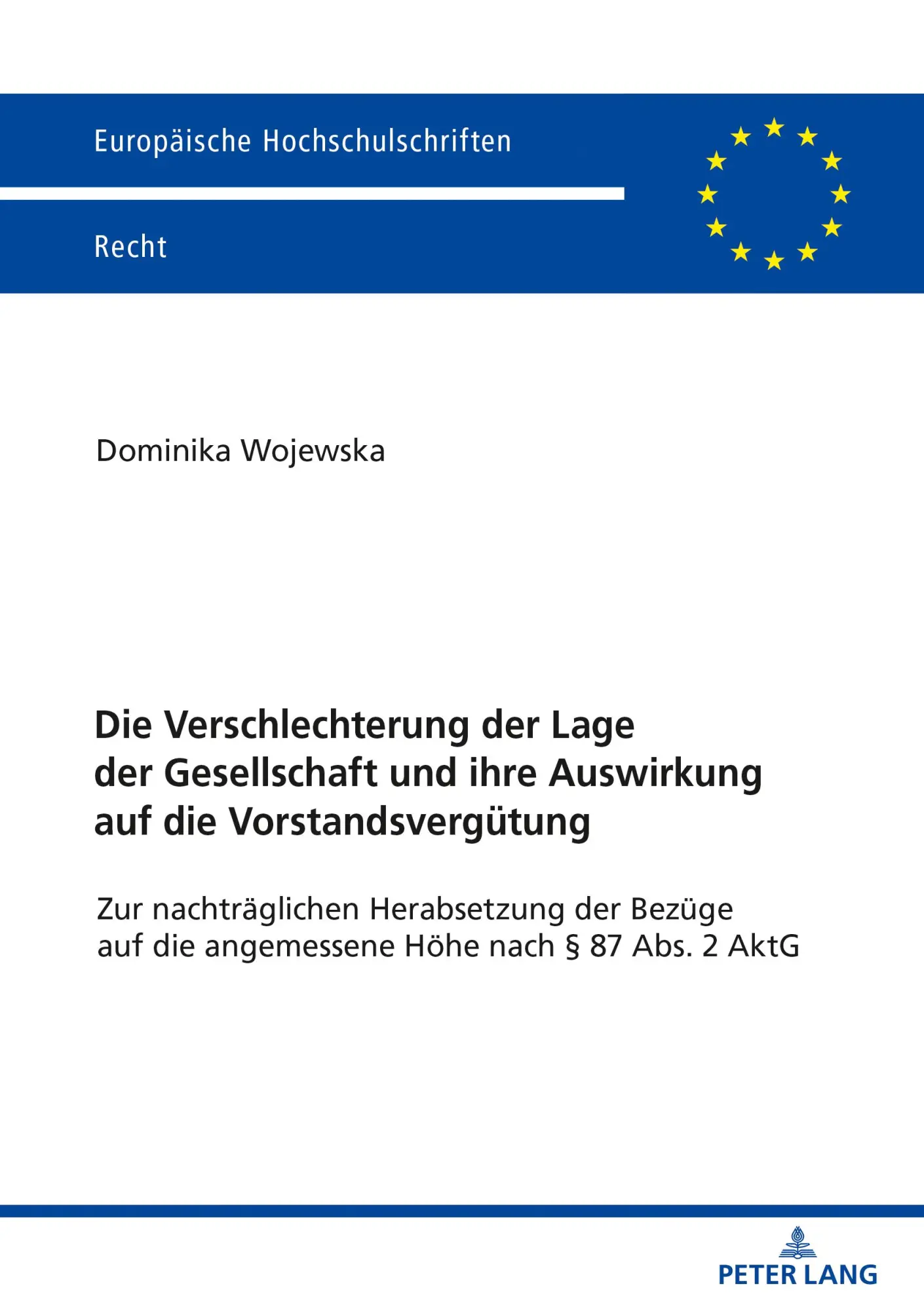 Cover: 9783631844007 | Die Verschlechterung der Lage der Gesellschaft und ihre Auswirkung...