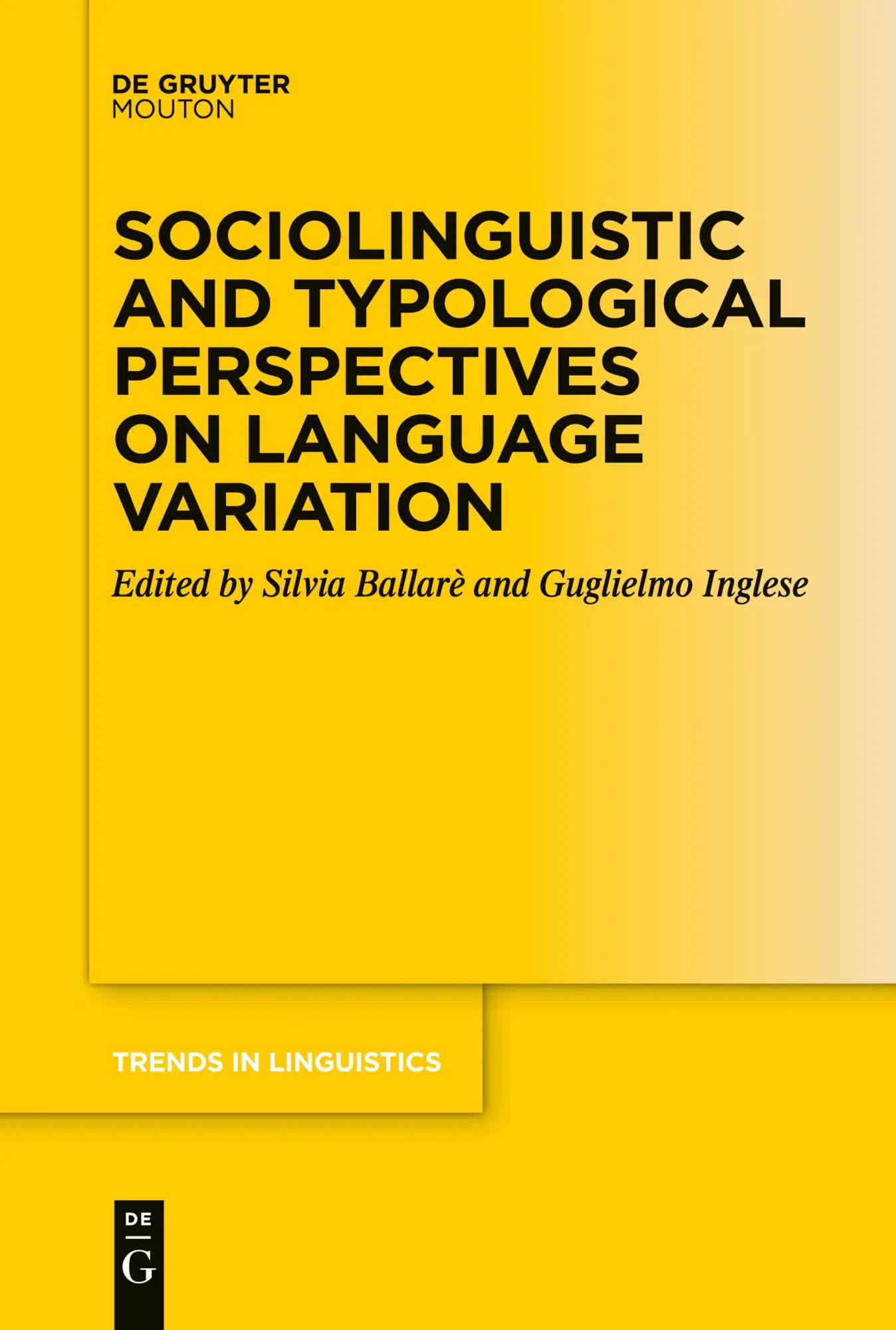 Cover: 9783112214107 | Sociolinguistic and Typological Perspectives on Language Variation | V