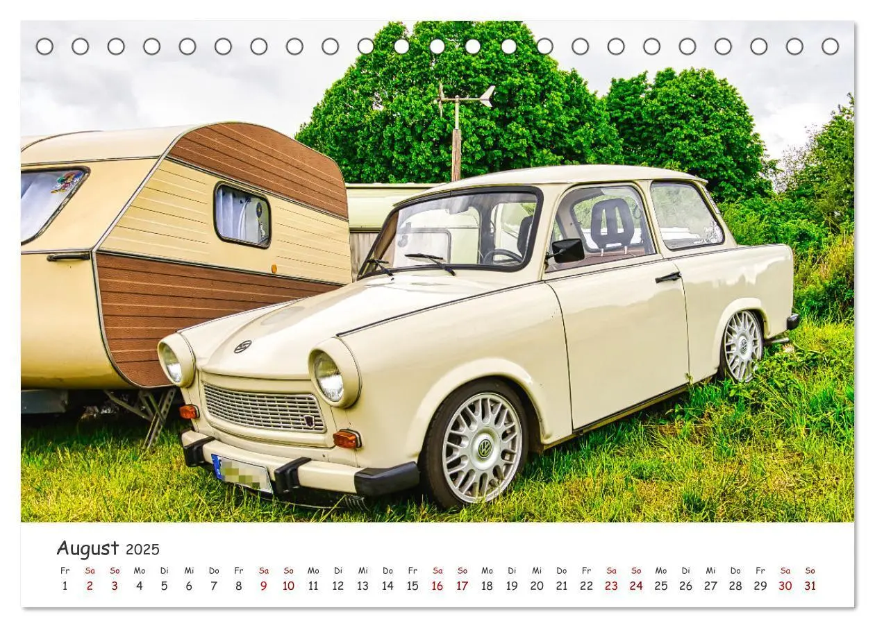 Bild: 9783383964107 | Trabi-Kult (Tischkalender 2025 DIN A5 quer), CALVENDO Monatskalender