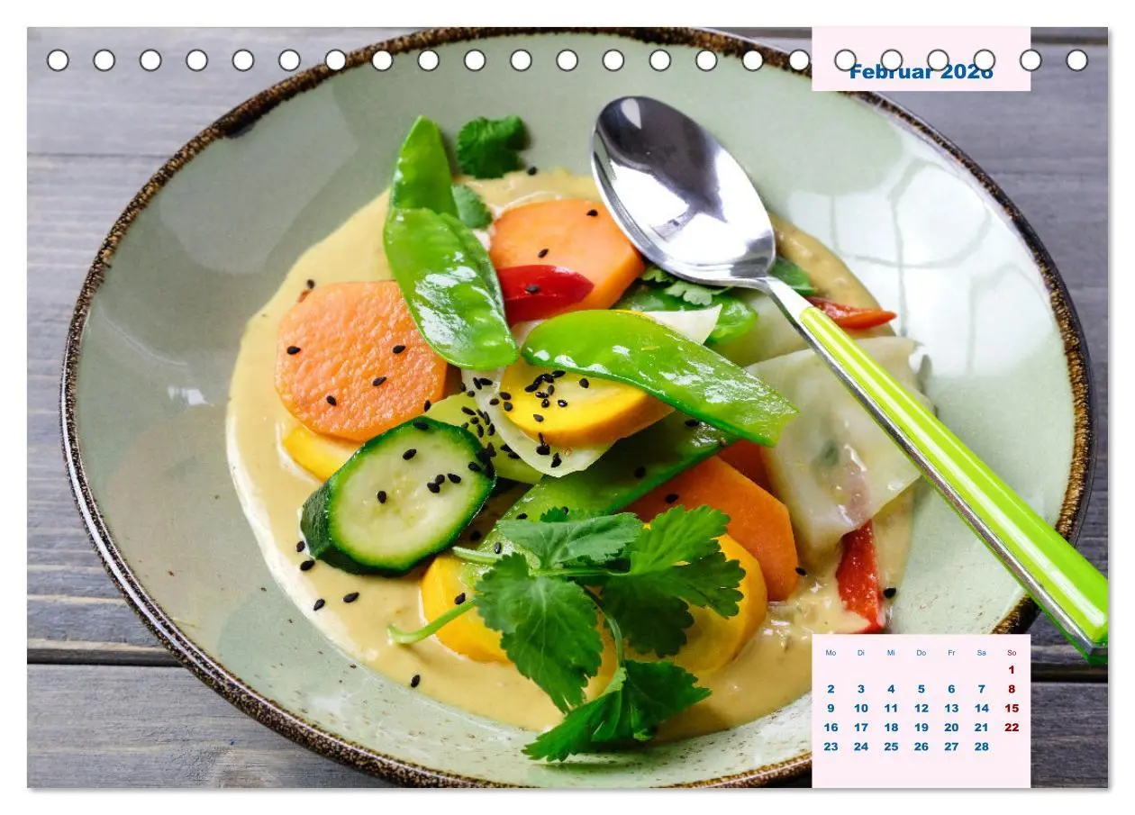Bild: 9783457524107 | Küchenkalender Vegetarisch für Genießer 2026 (Tischkalender 2026...