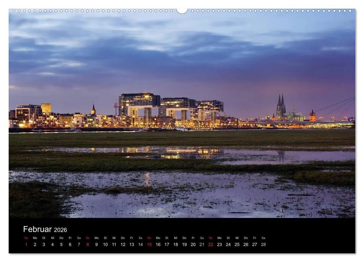 Bild: 9783516164107 | köln dunkel bunt - Die Stadt in anderem Licht! (Wandkalender 2026...