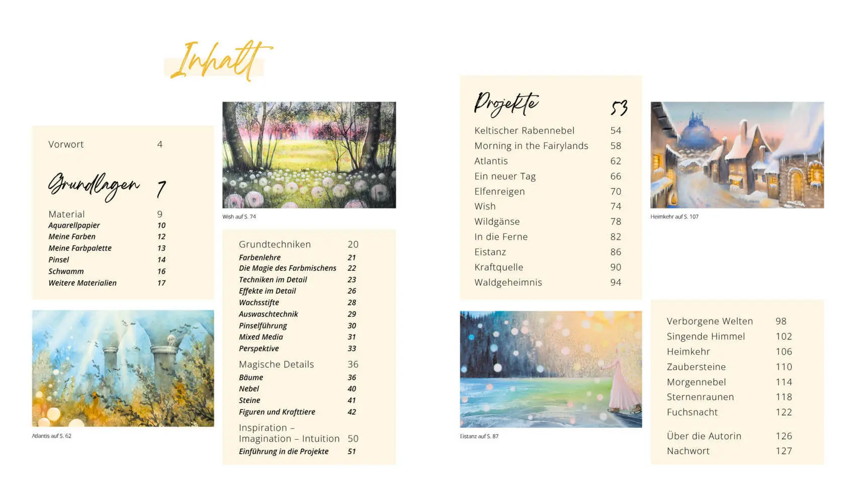 Rückseite: 9783745924107 | Magische Landschaften in Aquarell | Kerstin Schmolmüller | Buch | 2024