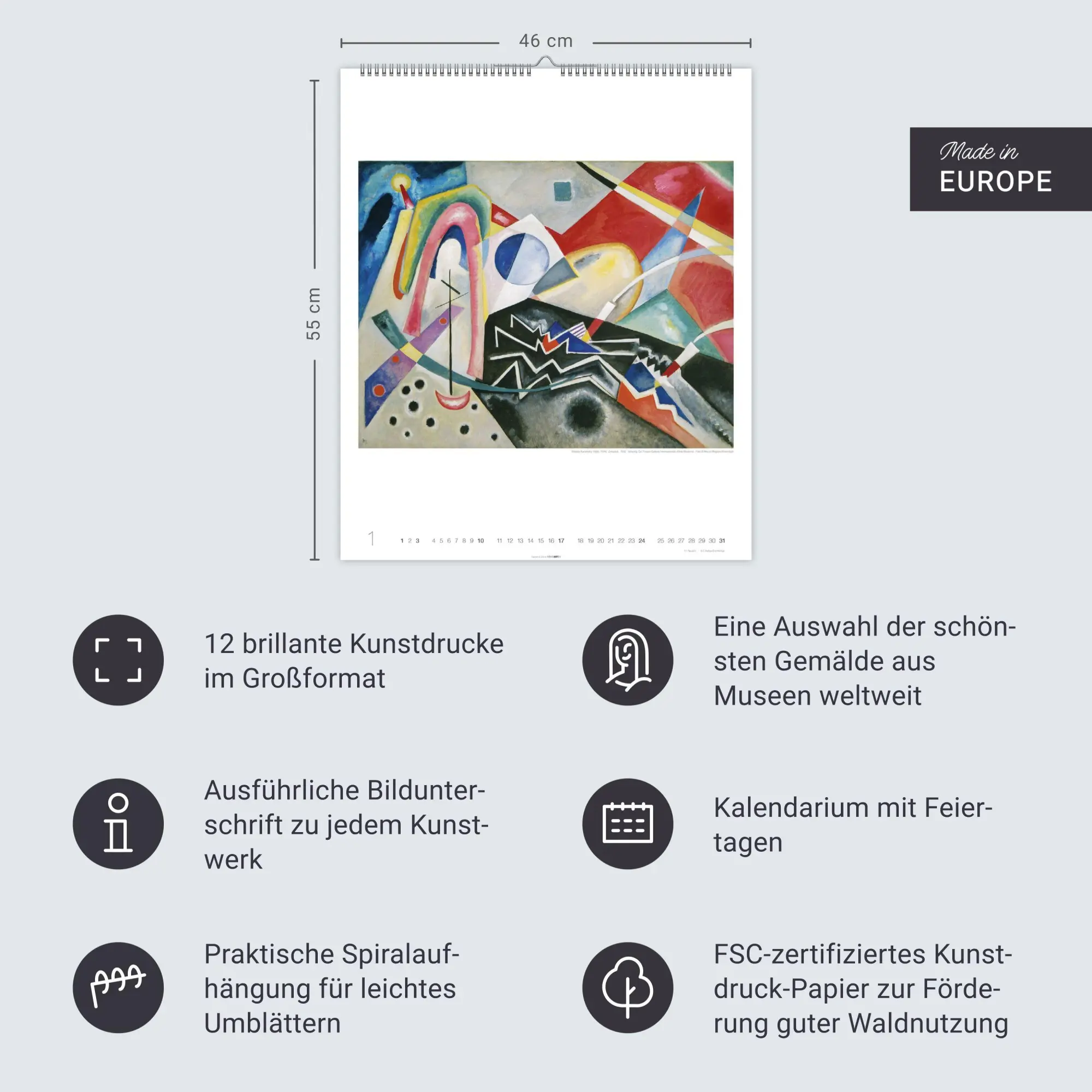 Bild: 9783839904107 | Wassily Kandinsky Edition Kalender 2027 | Wassily Kandinsky | Kalender