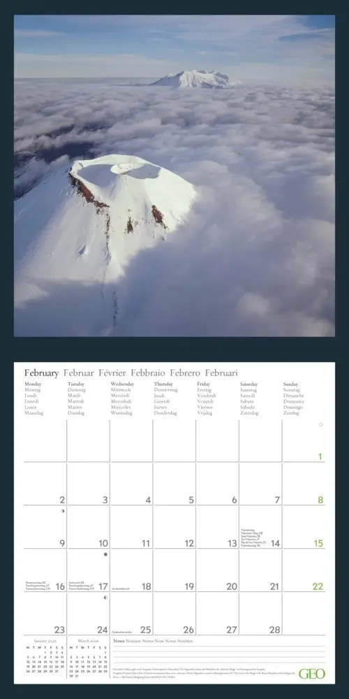 Bild: 4069095004207 | GEO - Amazing Nature 2026 - Wandkalender 30x30 cm (offen 30x60 cm),...
