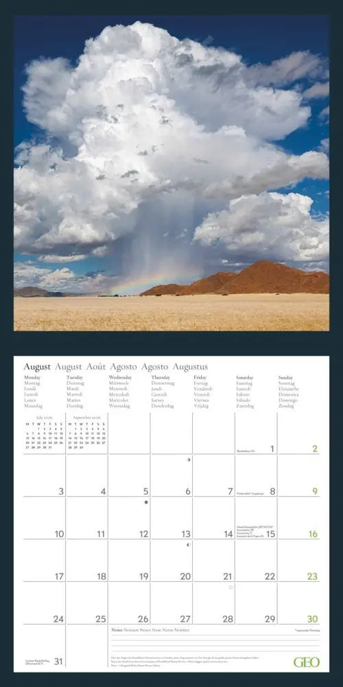 Bild: 4069095004207 | GEO - Amazing Nature 2026 - Wandkalender 30x30 cm (offen 30x60 cm),...