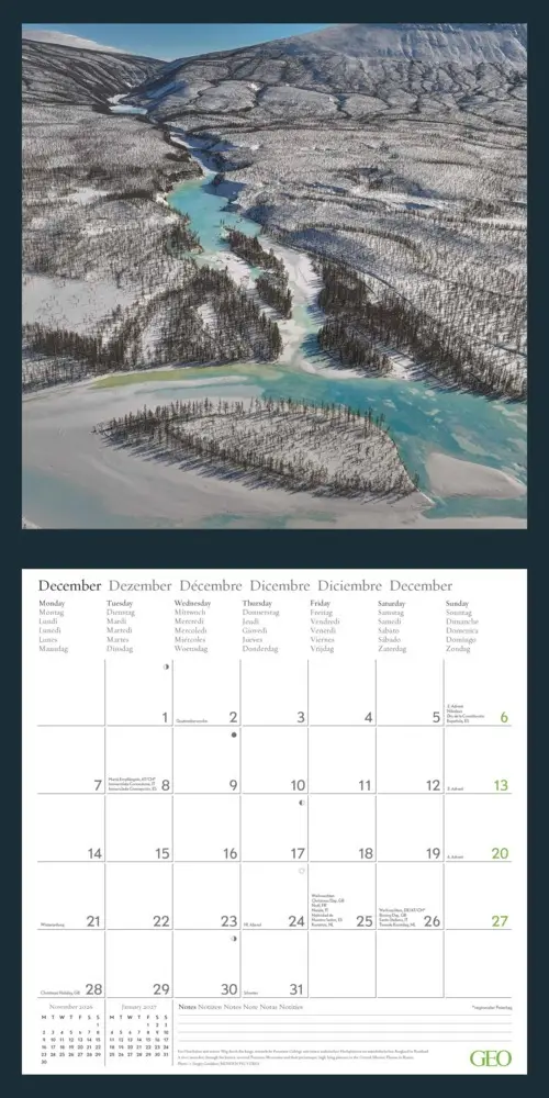Bild: 4069095004207 | GEO - Amazing Nature 2026 - Wandkalender 30x30 cm (offen 30x60 cm),...