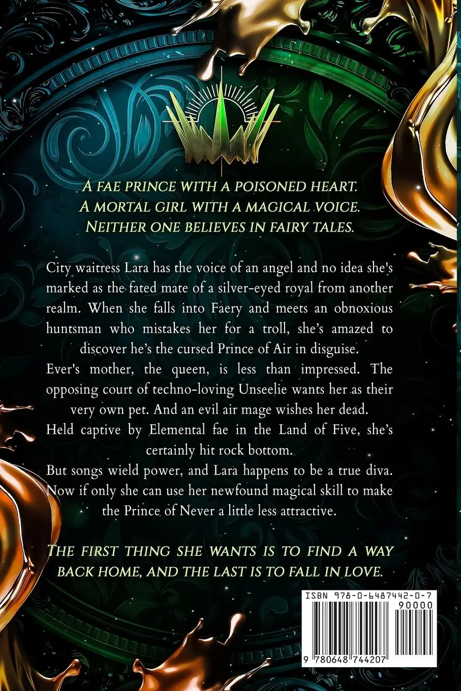 Rückseite: 9780648744207 | Prince of Never | A Fae Romance | Juno Heart | Taschenbuch | Englisch