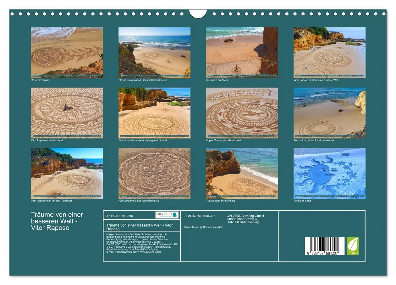 Bild: 9783457684207 | Träume von einer besseren Welt - Vitor Raposo (Wandkalender 2026...