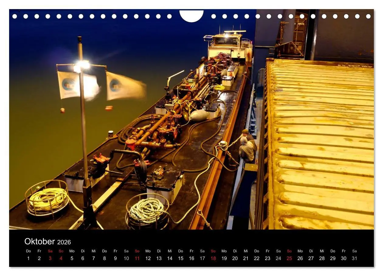 Bild: 9783516224207 | Binnenschiff Ahoi! (Wandkalender 2026 DIN A4 quer), CALVENDO...