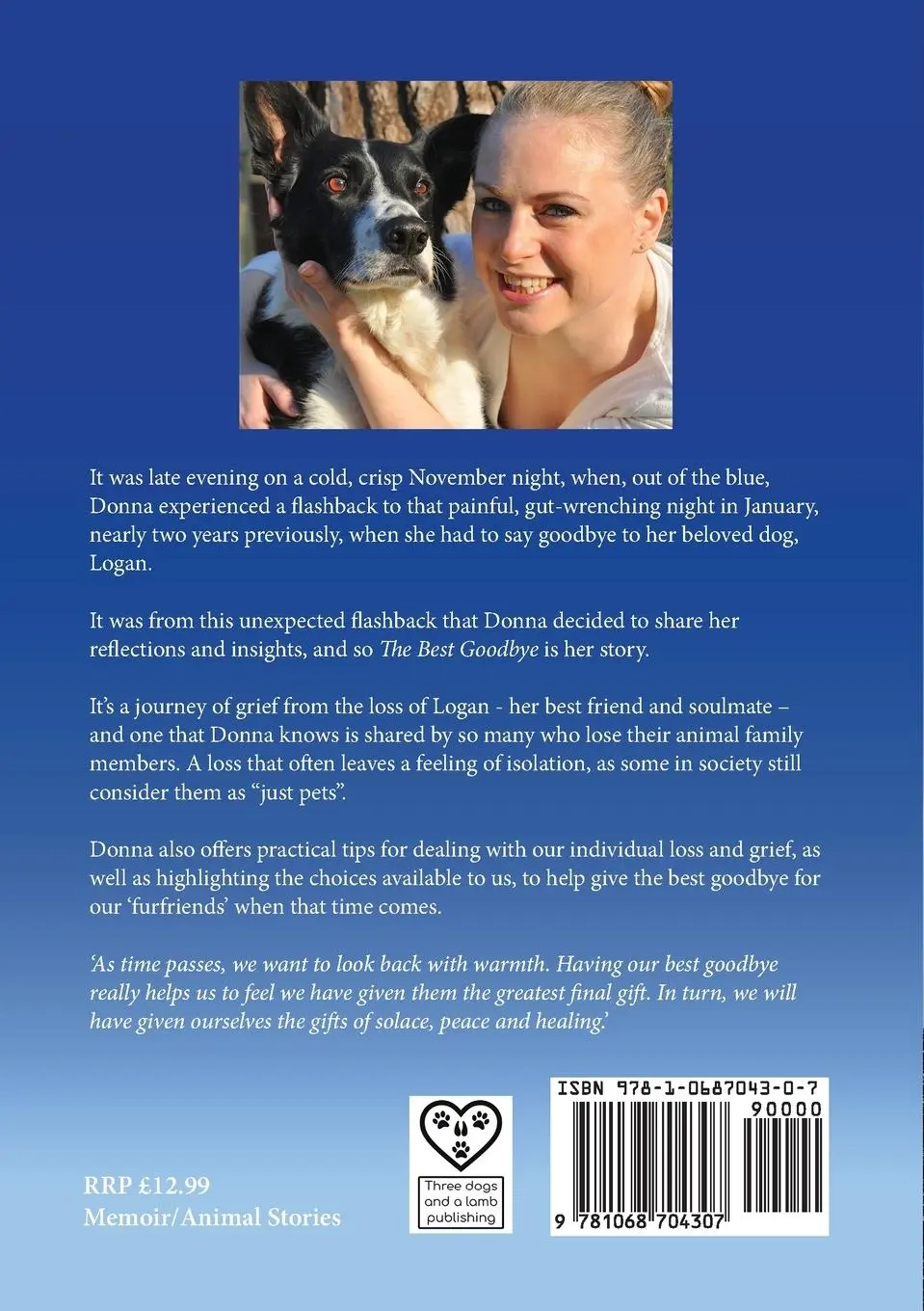 Rückseite: 9781068704307 | The Best Goodbye | A true story of love and farewell | Donna Wills
