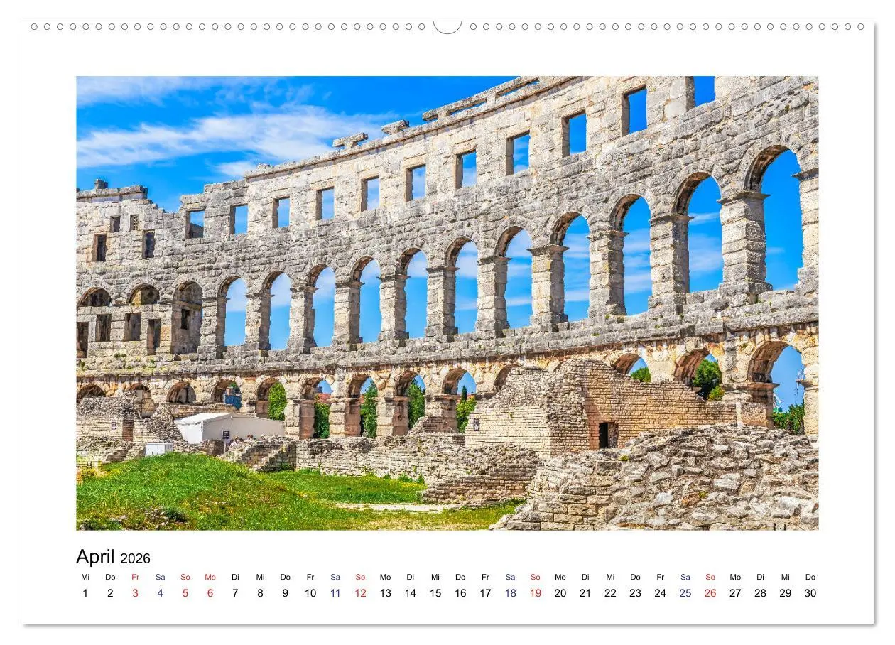 Bild: 9783457744307 | Istrien - Piran ¿ Novigrad ¿ Rovinj ¿ Pula (Wandkalender 2026 DIN...