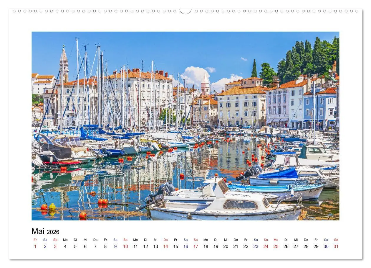 Bild: 9783457744307 | Istrien - Piran ¿ Novigrad ¿ Rovinj ¿ Pula (Wandkalender 2026 DIN...