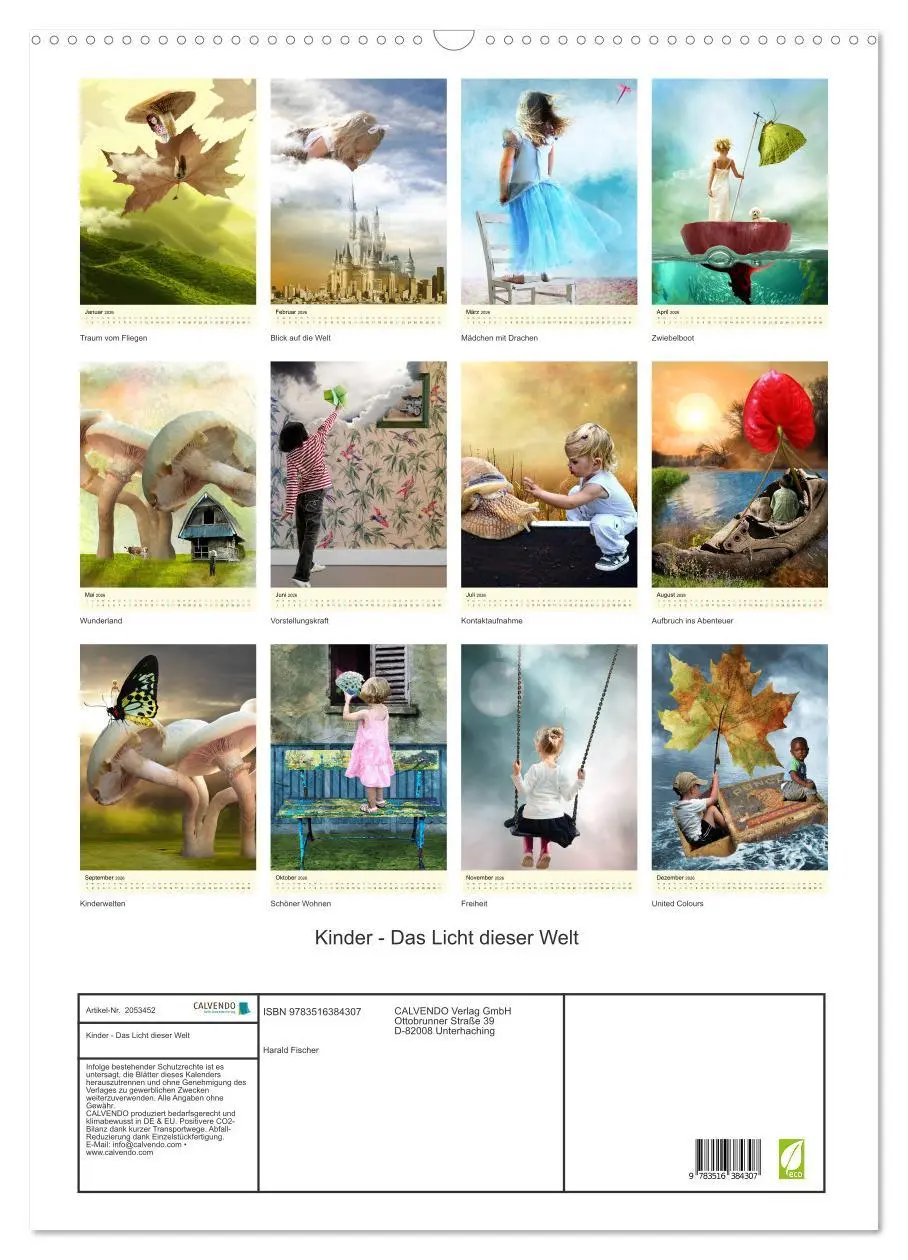 Bild: 9783516384307 | Kinder - Das Licht dieser Welt (Wandkalender 2026 DIN A2 hoch),...