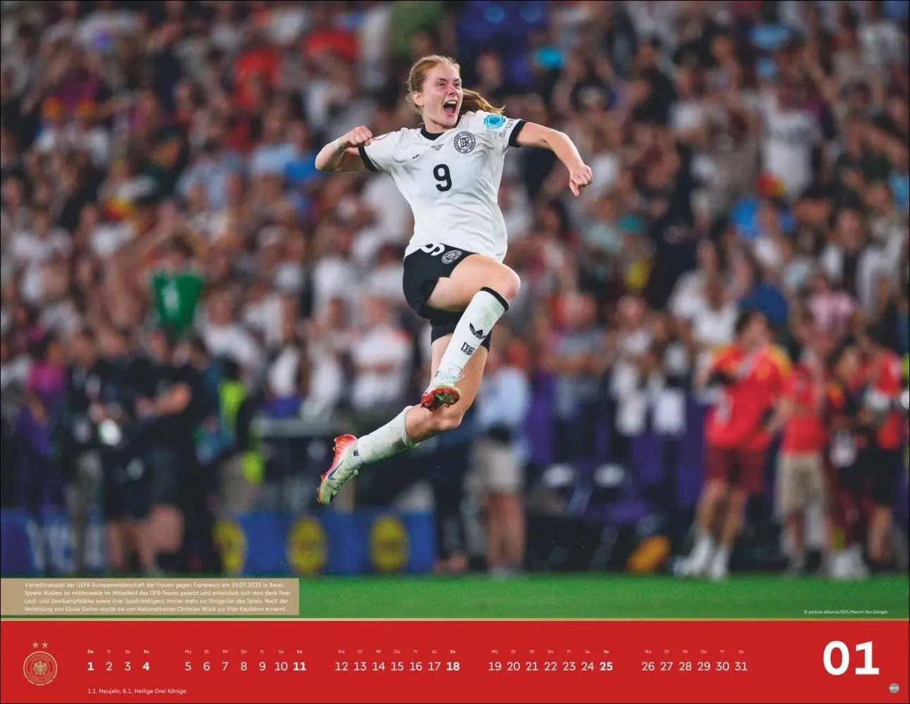 Bild: 9783756414307 | DFB Frauen Posterkalender 2026 | Kalender | Spiralbindung | Deutsch