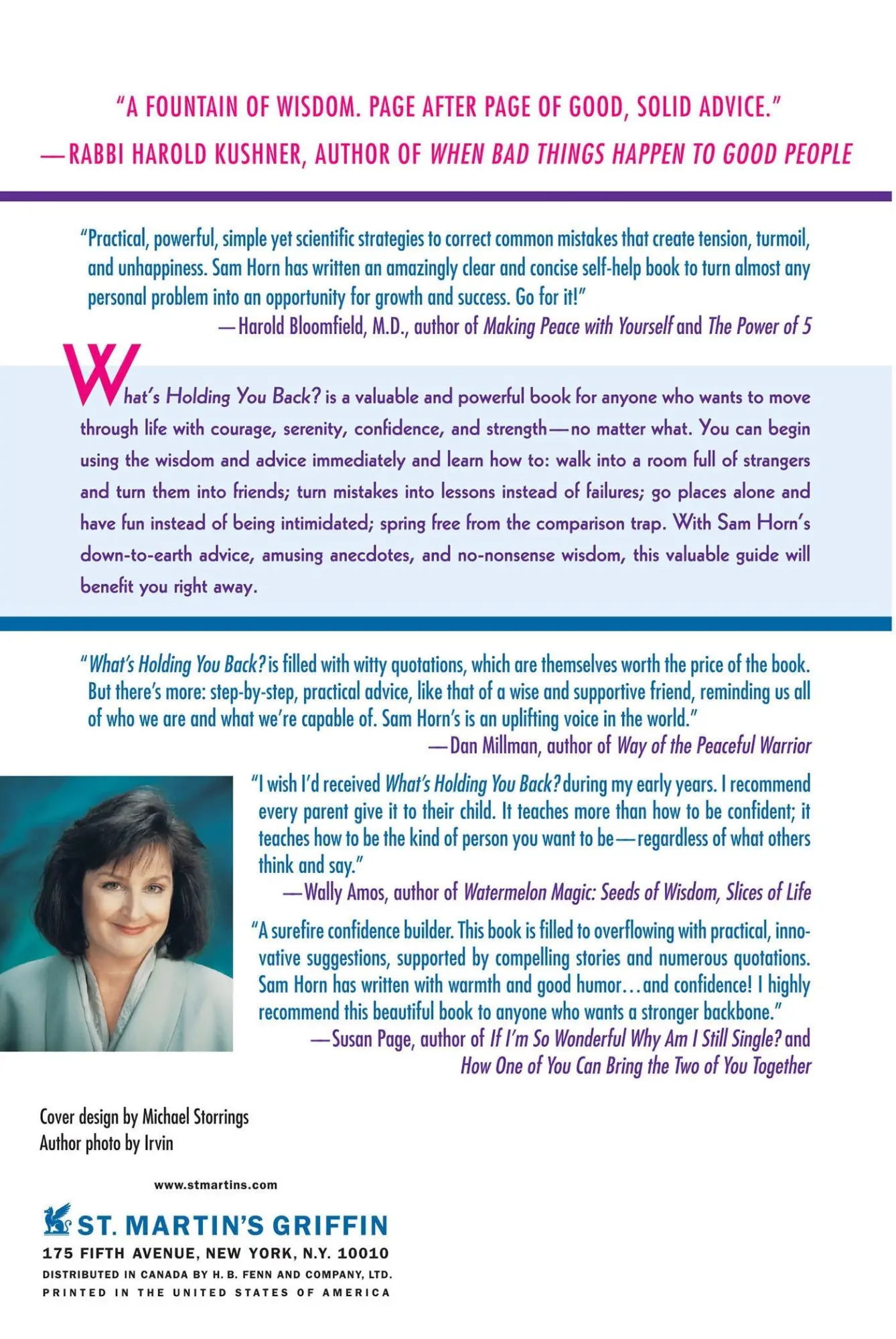 Rückseite: 9780312254407 | What's Holding You Back? | Sam Horn | Taschenbuch | Englisch | 2000