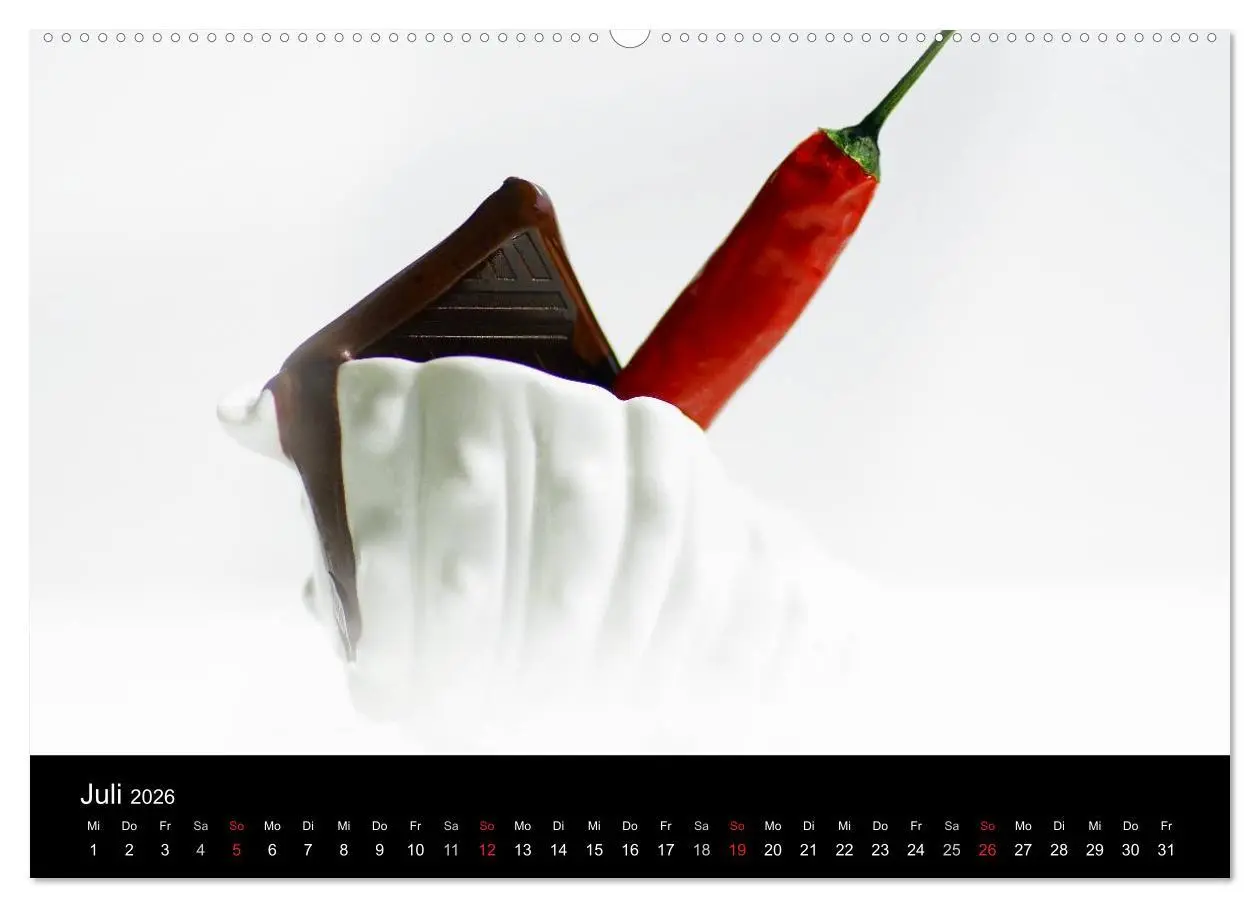 Bild: 9783516204407 | Hot Chili Küchen Kalender (Wandkalender 2026 DIN A2 quer), CALVENDO...